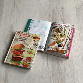 Книга для запису кулінарних рецептів В6 128 аркуш.,&quot;Компанія Скат&quot;