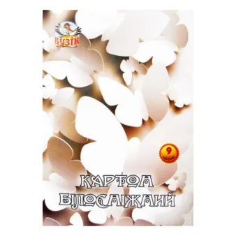 Картон білосніжний &quot;Фолдер&quot; 9 аркушів 