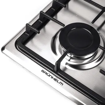 Варильна поверхня GPG 6325 IF газ нерж.сталь чавун (Grunhelm)