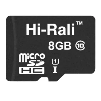 Карта пам'яті .micro HI-RALI 8Gb class 10