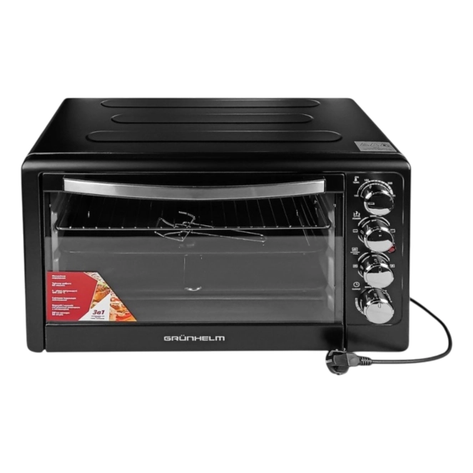 Піч електрична Grunhelm GN50ARC 50л 2200Вт конвекція+гриль