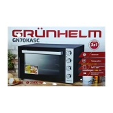 Піч електрична Grunhelm GN70KАSC 70л 2500Вт чорний Піч електрична Grunhelm GN70KАSC 70л 2500Вт чорний
