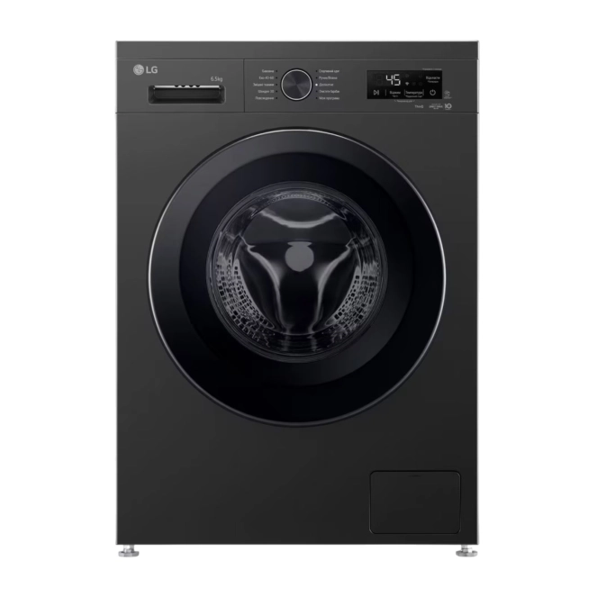 Пральна машина LG F2Y2WS6JE 6,5кг/1200об./Функція пари/Антрацит/Чорний люк