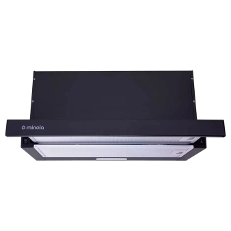Витяжка Minola HTL 6714 BL 1100 LED чорна телескопічна