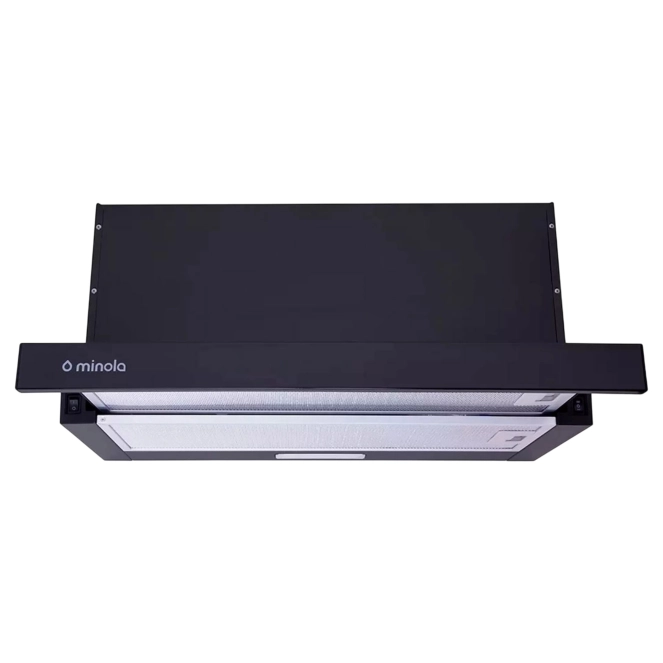 Витяжка Minola HTL 6714 BL 1100 LED чорна телескопічна Витяжка Minola HTL 6714 BL 1100 LED чорна телескопічна