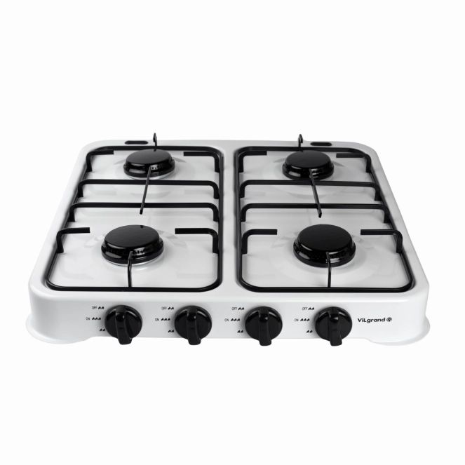 Плита газова настільна VILgrand VGP-4042 WHITE (4 камфор.)