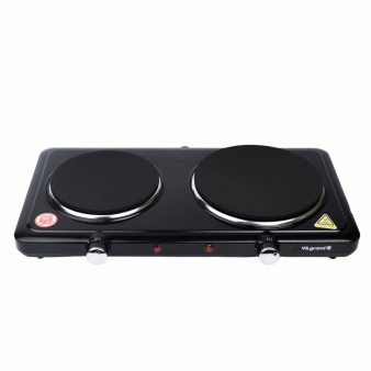 Плита електрична ViLgrand VHP182F_Black 2к диск 155+185 мм, 1,0+1,5 кВт grey