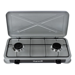 Плита газ настільна VILgrand VGP-2021 Grey (2 камфор.)
