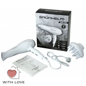 Фен для сушіння волосся Grunhelm GHD-576