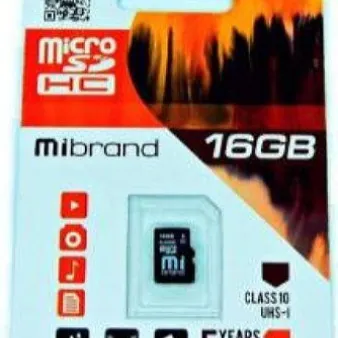 Карта пам'яті. micro Mibrand SDHC16Gb