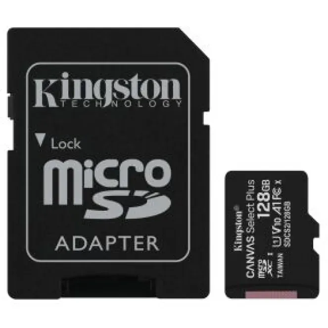 Карта пам'яті .Kingston+adapter 128Gb