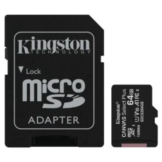 Карта пам'яті .Kingston+adapter 64Gb